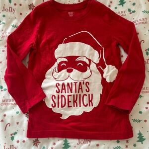 Carter's Red Santa's Sidekick Long Sleeve Tee
